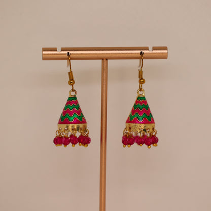 Anya Earring Pink and Green