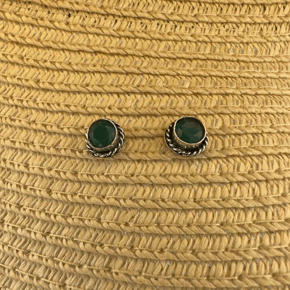 Rustic Studs Brushed Green