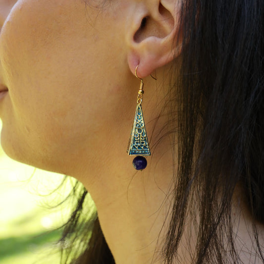 Maya Earring Ocean Blue