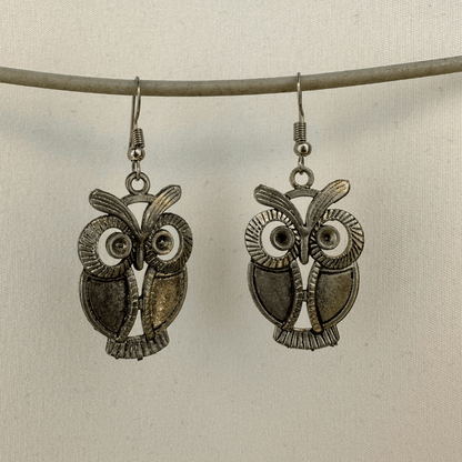 Rustic Owl Danglers