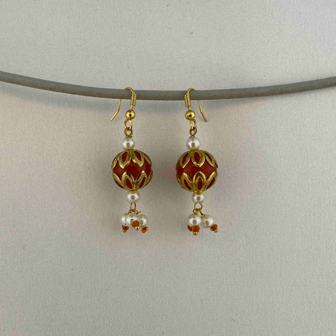 Sana Earrings Red