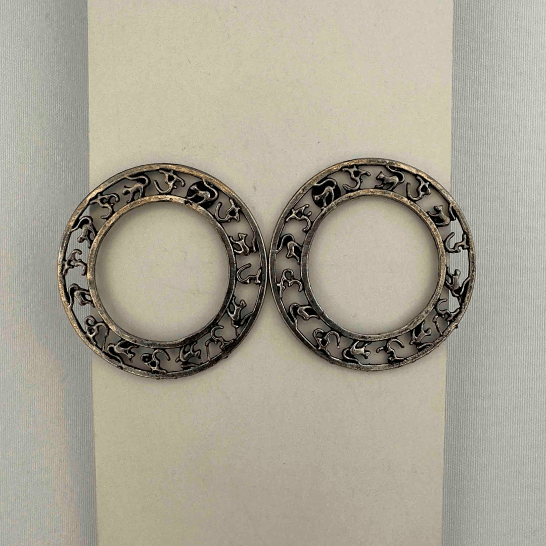 Indie hoop studded earring