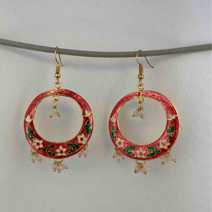 Colourful Crescent Earring