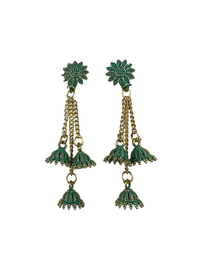 Desert Flower Earring Green