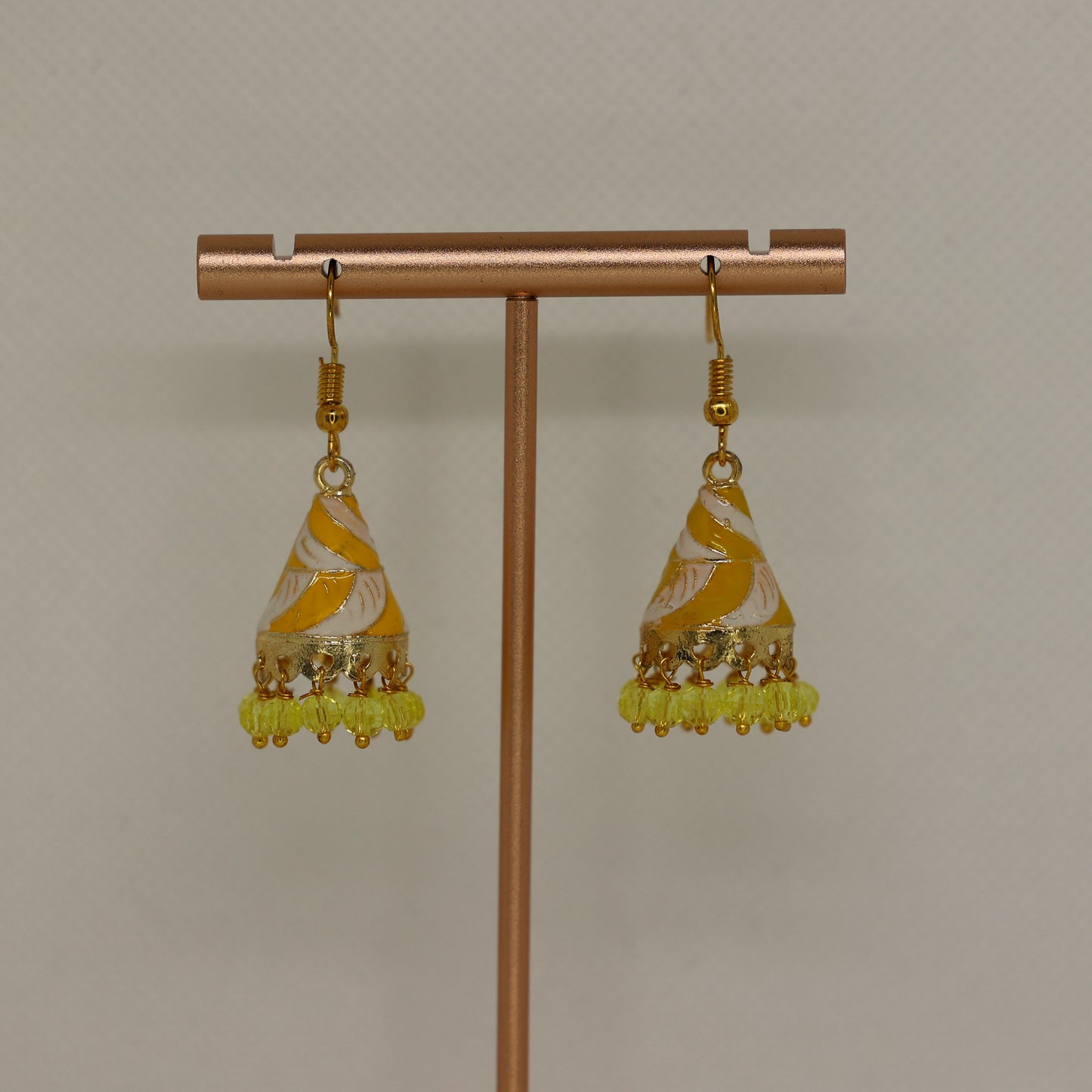 Anya Earring White and yellow